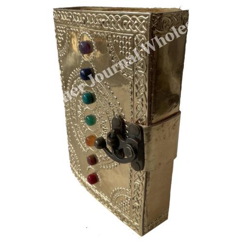 Wholesaler-Seven-Stoned-Wicca-Wiccan-Antique-Golden-Leather-NeoPagan-Journal